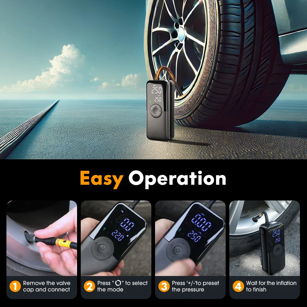 Torque Theory AirPro Portable Tyre Inflator